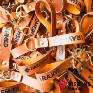Customized Leather Key Tags printing Sri Lanka