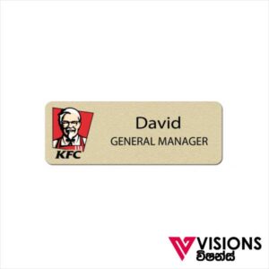 Printed Metal name badges printing in Sri Lanka