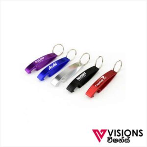 Visions Today offers metal bottle opener key tag printing in Colombo, Sri Lanka. We manufacture and supply wide range of key tags for corporate gifting.