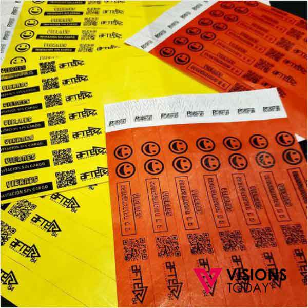 Customized paper wristbands printing in Sri Lanka