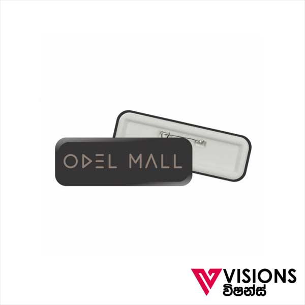 Rectangle Pin Badge Printing